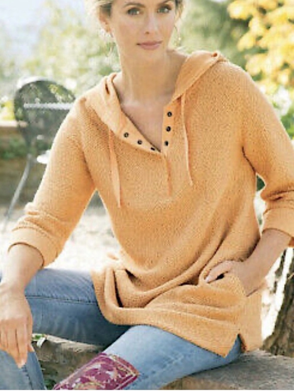 Soft Surroundings Cozumel Pullover Hoodie Tunic